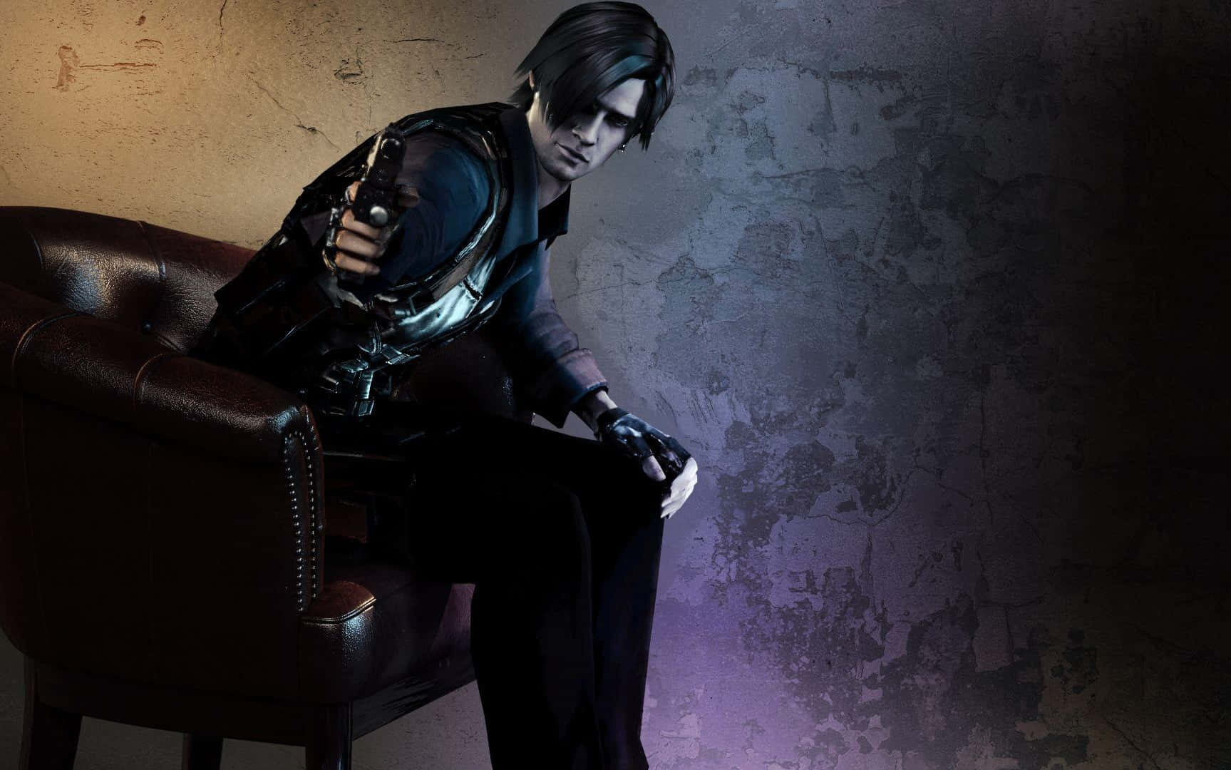 Leon S Kennedy In Action Wallpaper