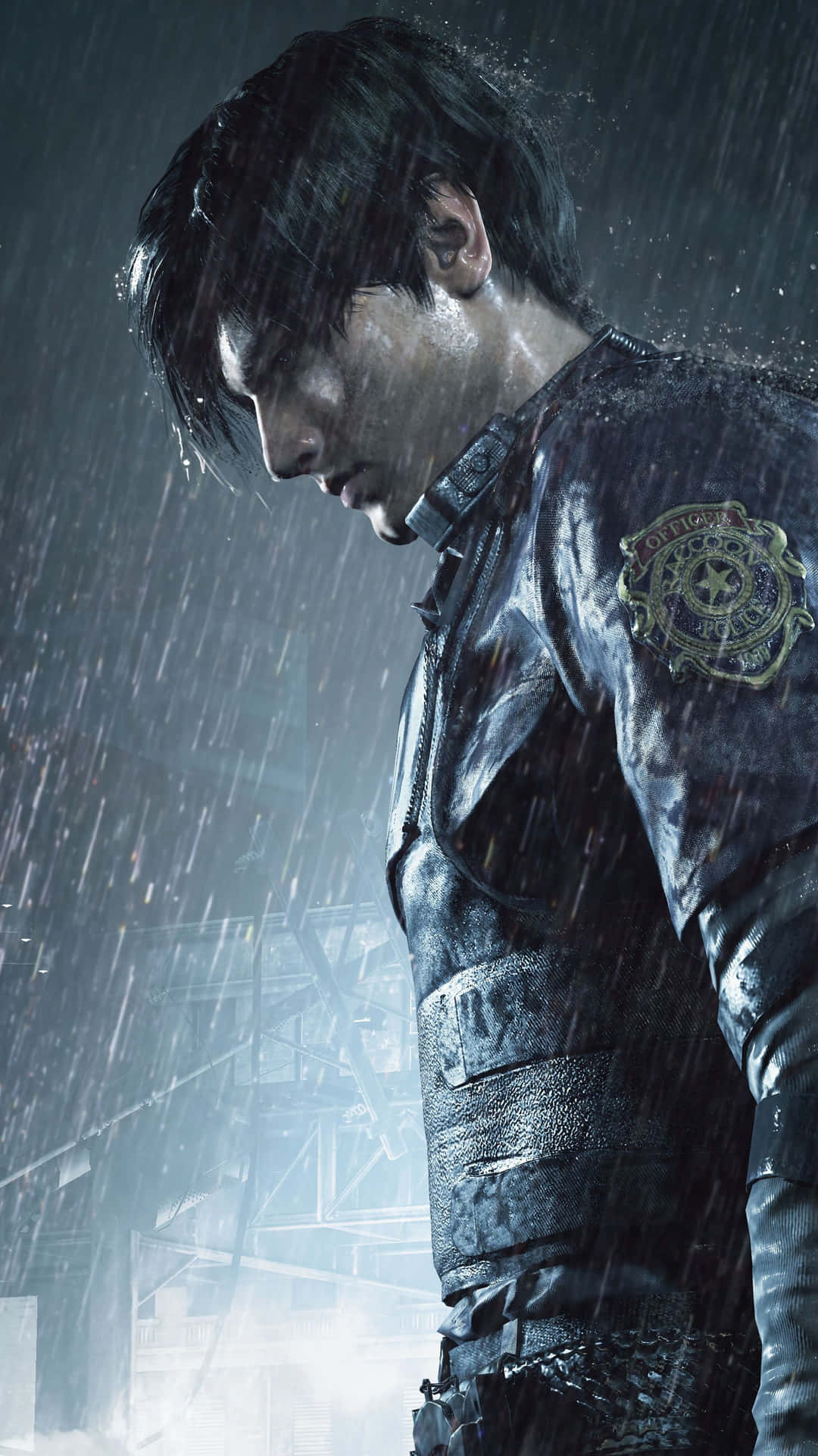 Leon S Kennedy In Intense Battle - Resident Evil Series Wallpaper