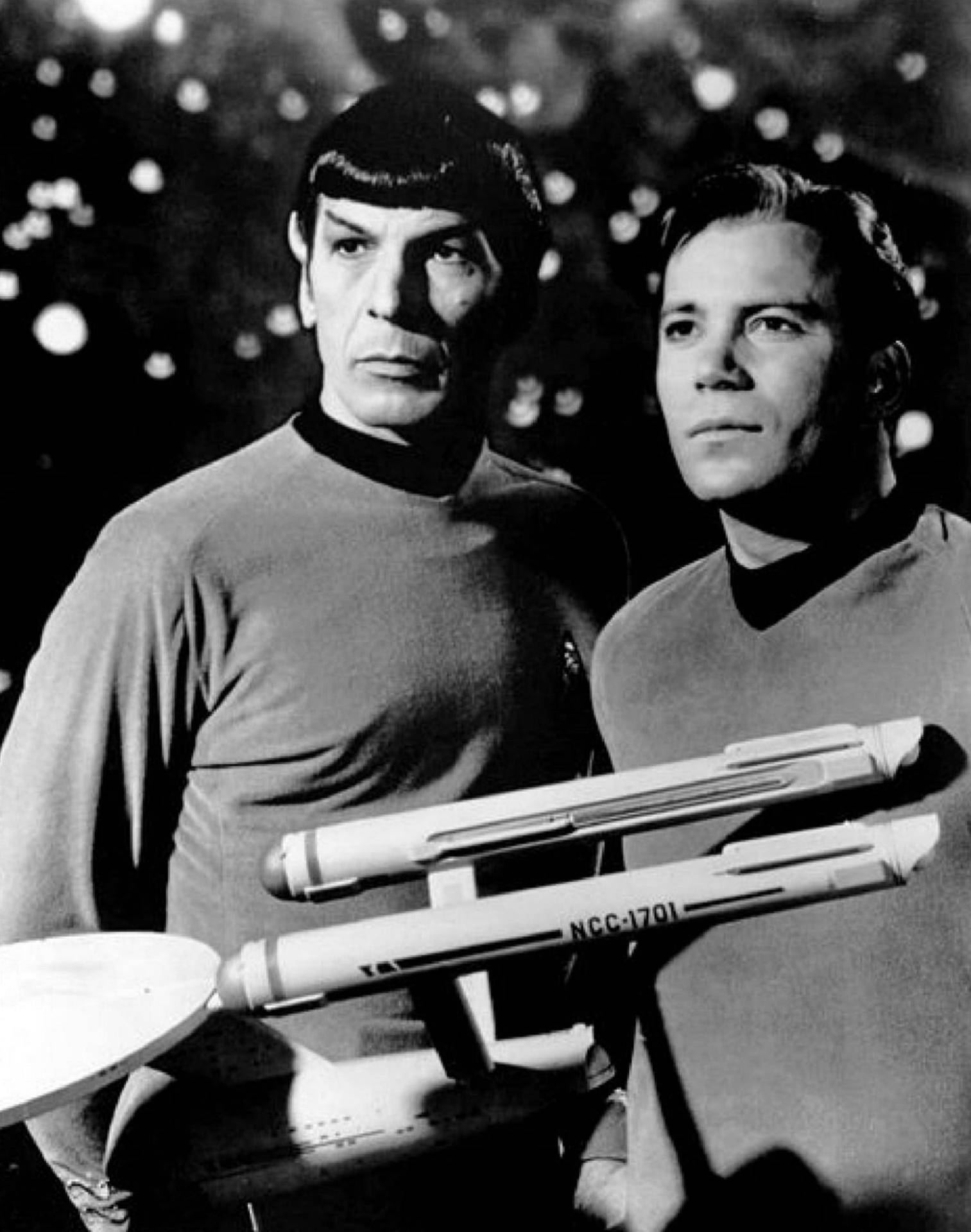 Leonard Nimoy And William Shatner Star Trek Wallpaper