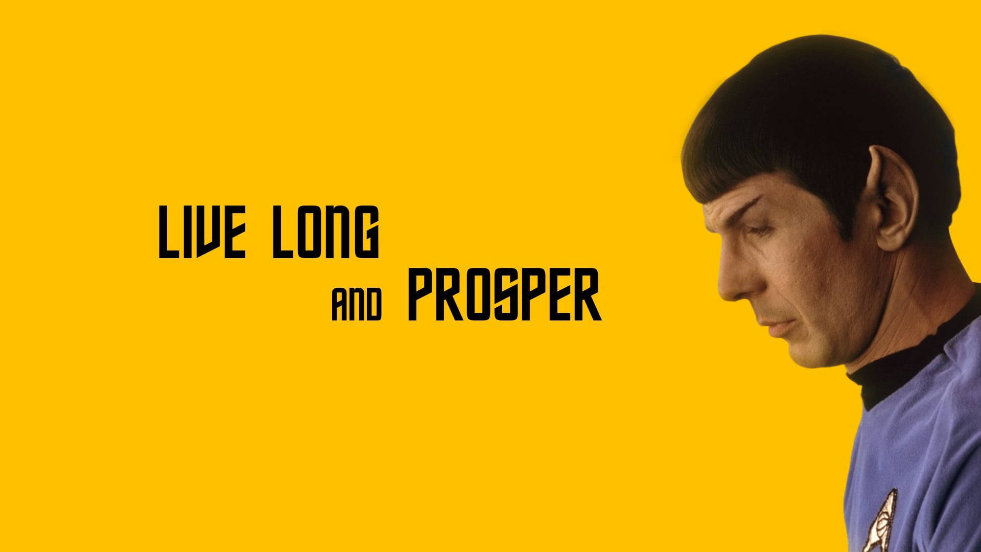 Leonard Nimoy Live Long And Prosper Poster Wallpaper