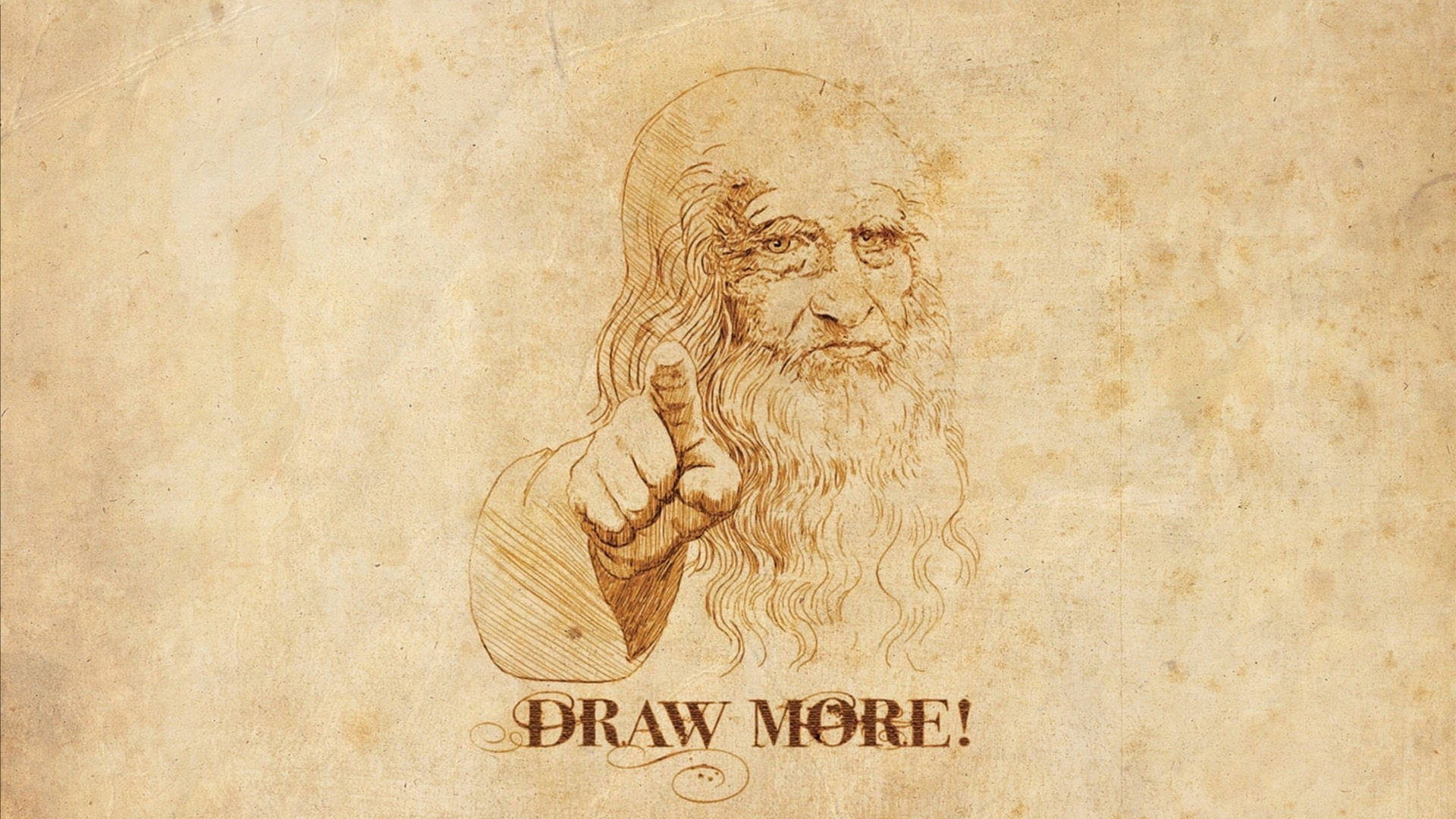 Leonardo Da Vinci Draw More Wallpaper