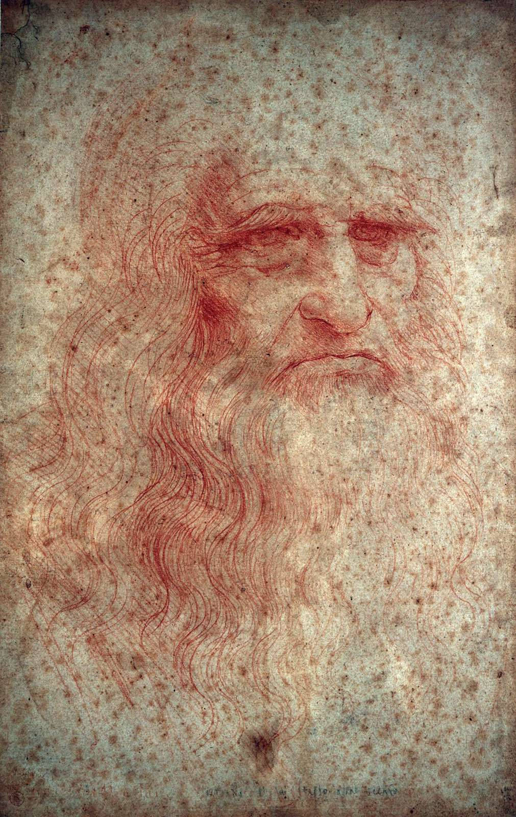 Leonardo Da Vinci Self Portrait Wallpaper