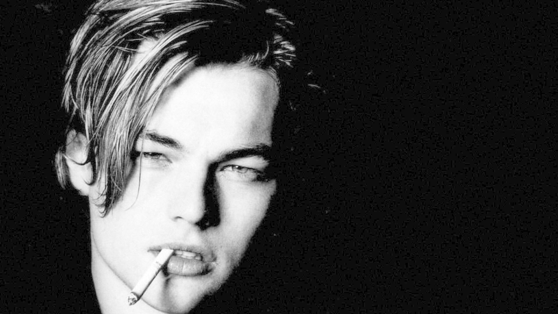 Leonardo DiCaprio Lit Cigarette Wallpaper