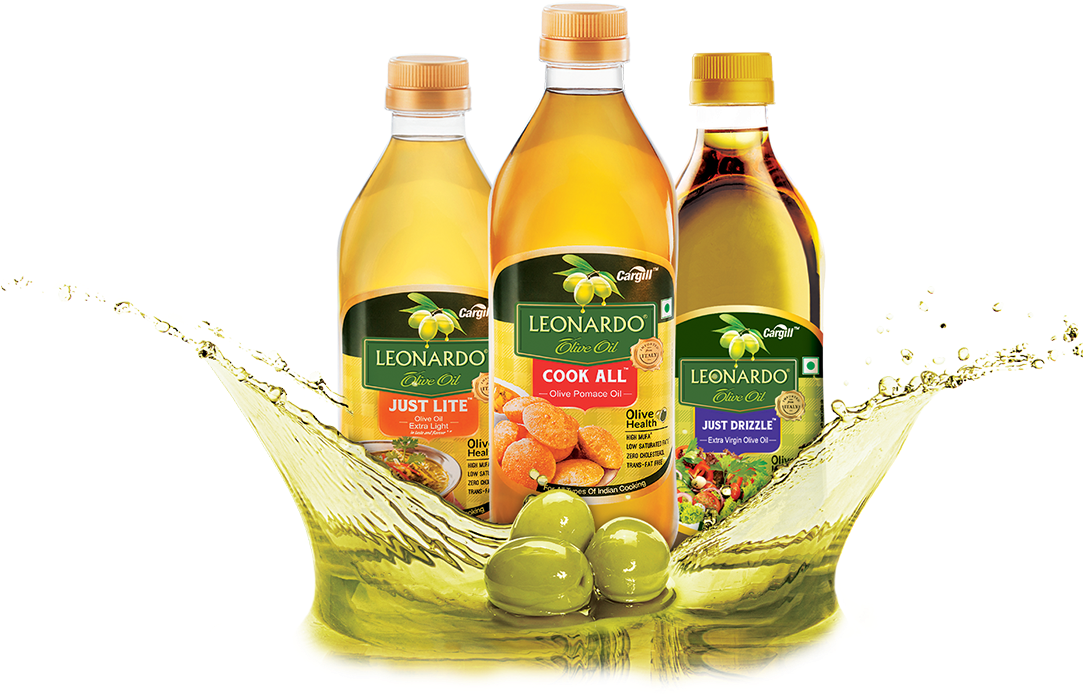 Leonardo Olive Oil Product Display PNG