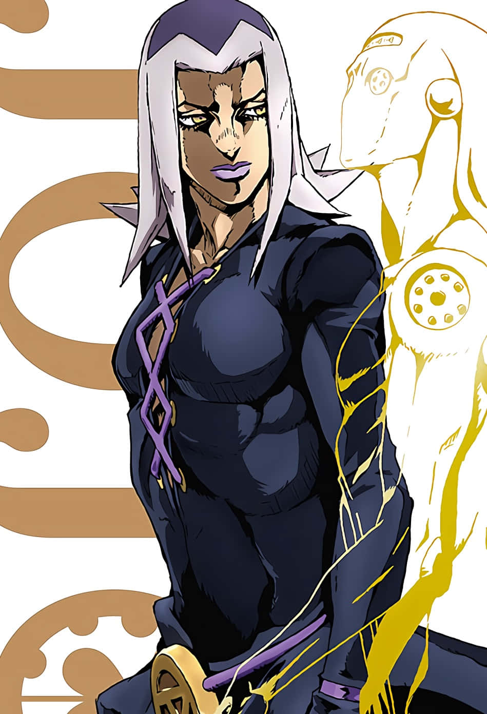 Leone Abbacchio posing with his stand, Moody Blues Wallpaper