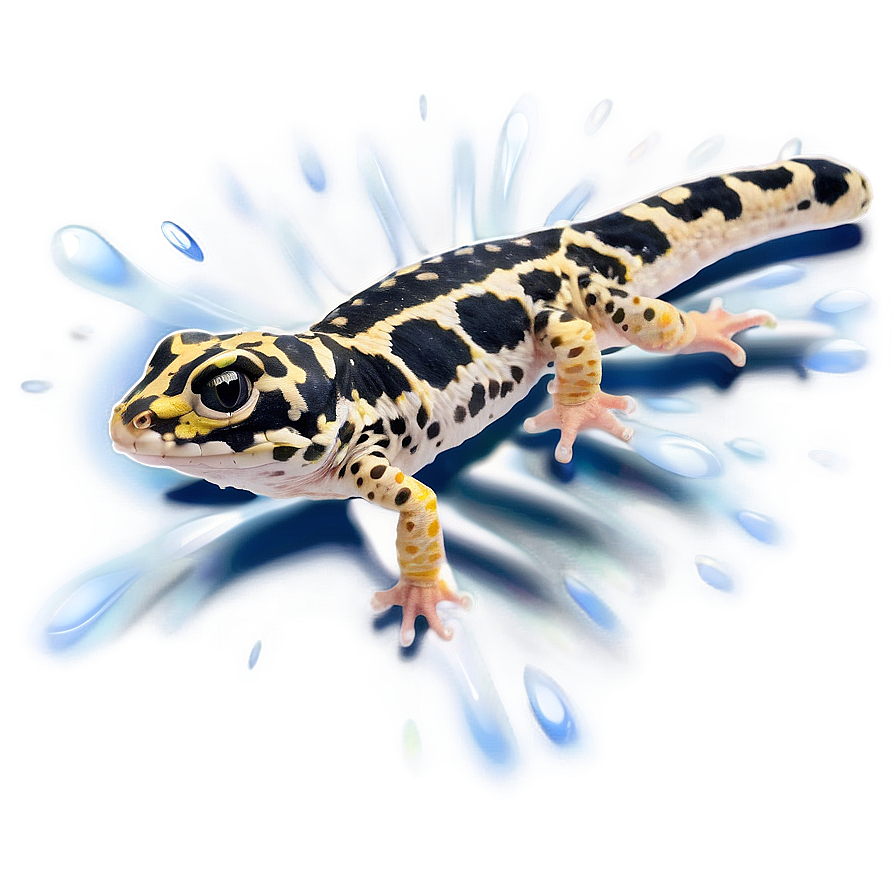 Leopard Gecko In Water Png 06202024 PNG