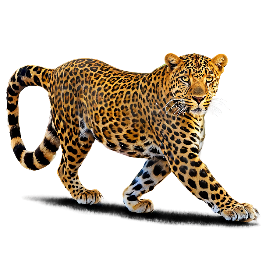 Leopard On Prowl Png 06112024 PNG