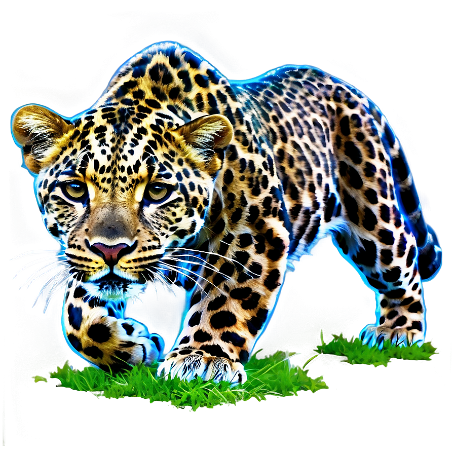 Leopard On Prowl Png Tbi64 PNG