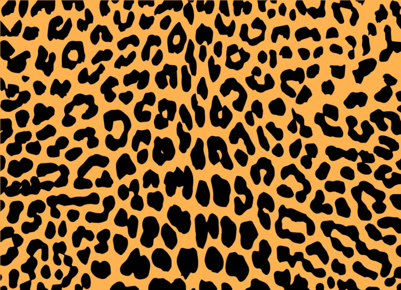Farverig Leopard Mønster Malet Tapet Wallpaper