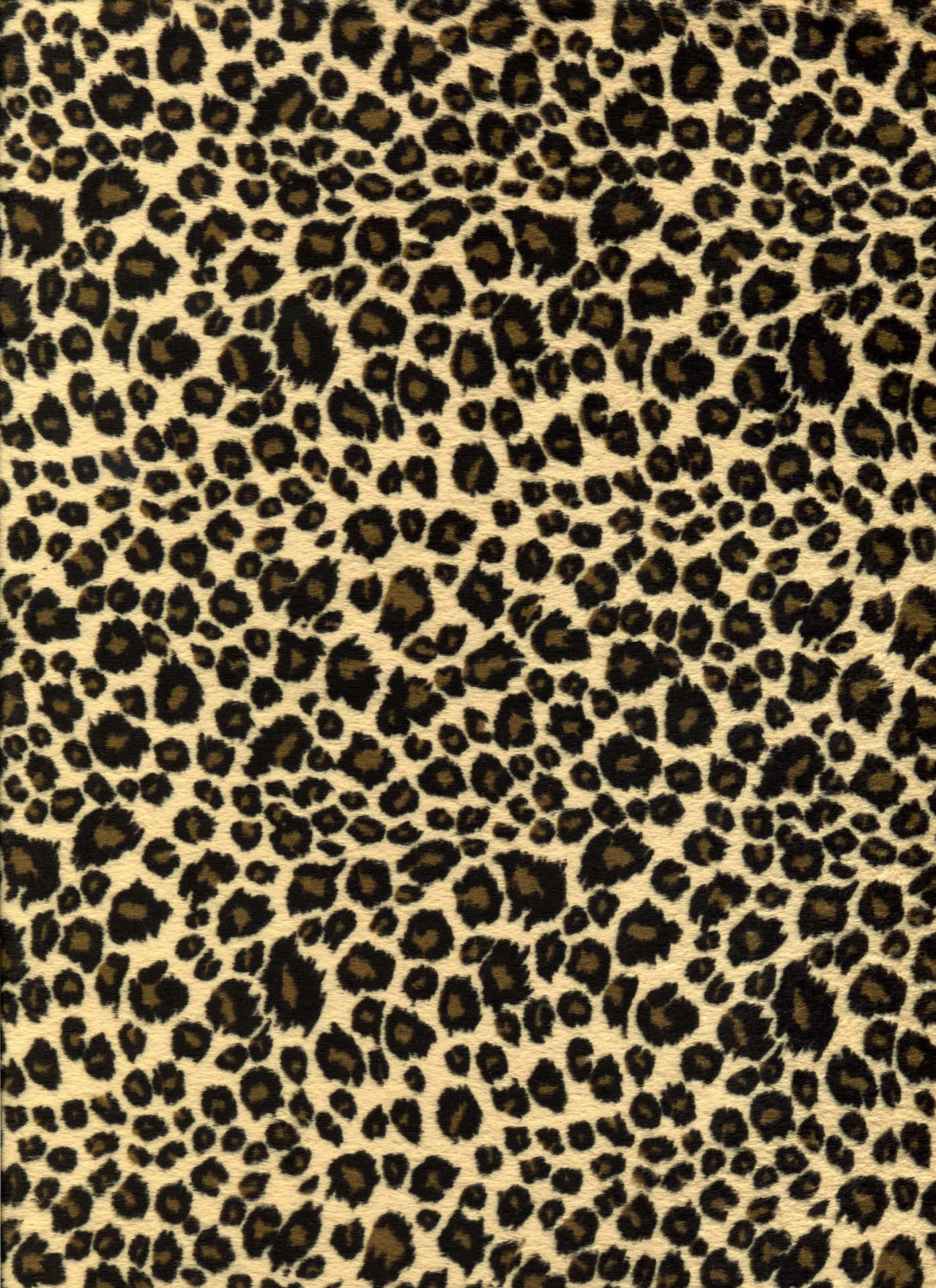 Et leopard stof med sorte og brune striber Wallpaper