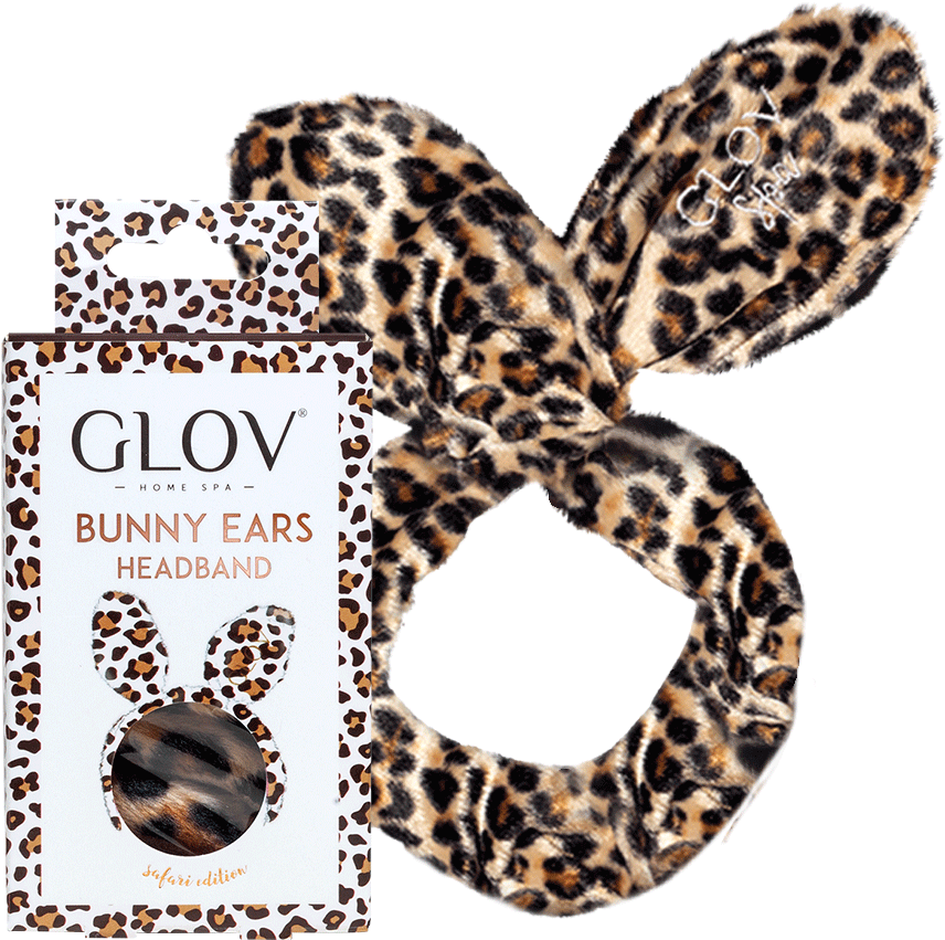 Leopard Print Bunny Ears Headband PNG