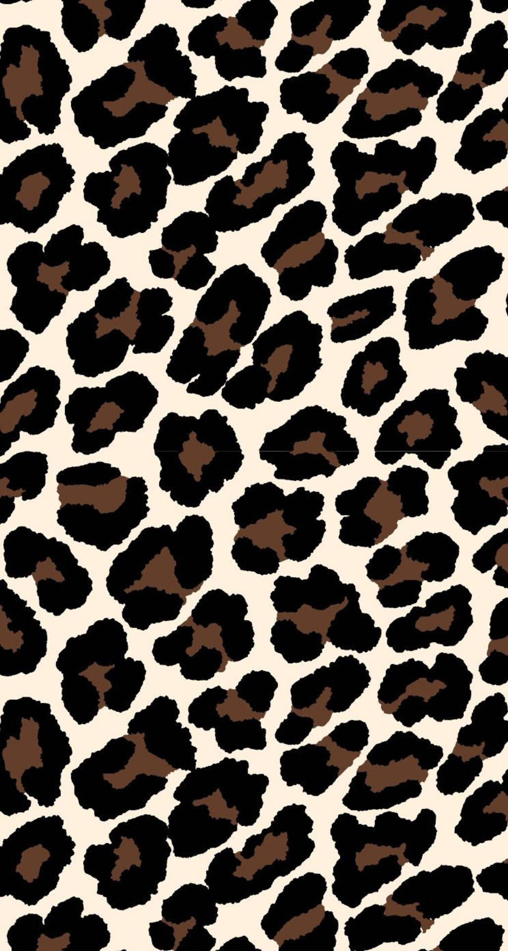 Leopard Print Coffee And Cream Wallpaper