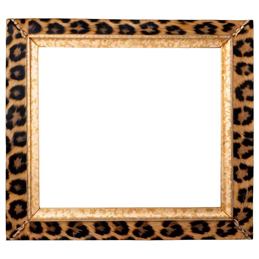 Leopard Print Frame Png 05212024 PNG