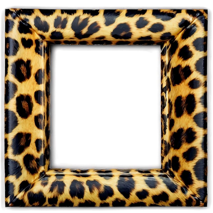 Leopard Print Frame Png 05212024 PNG