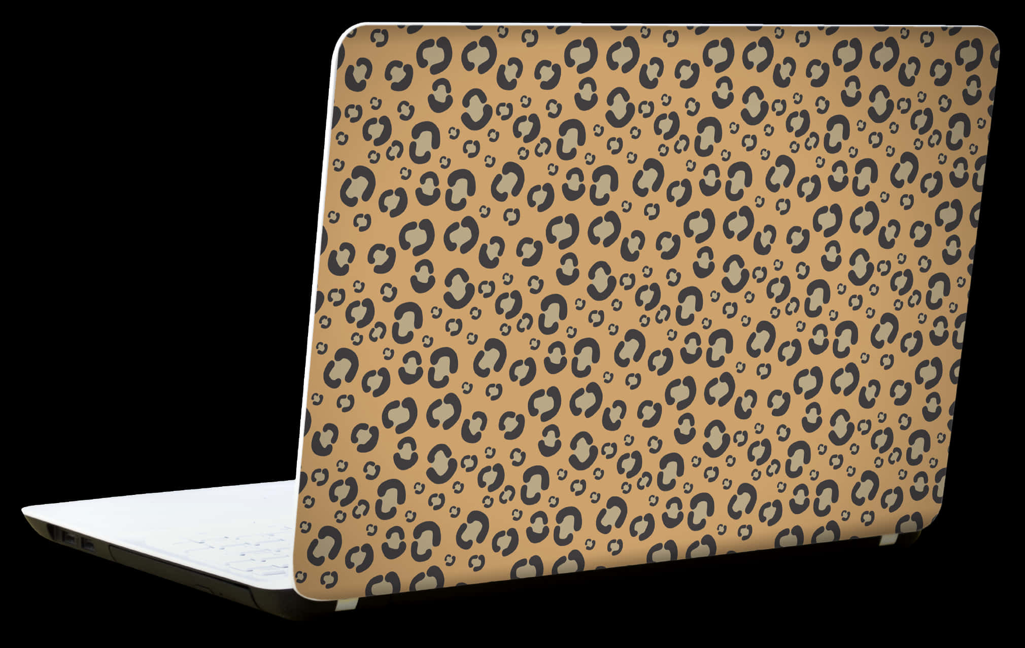 Leopard Print Laptop Cover PNG