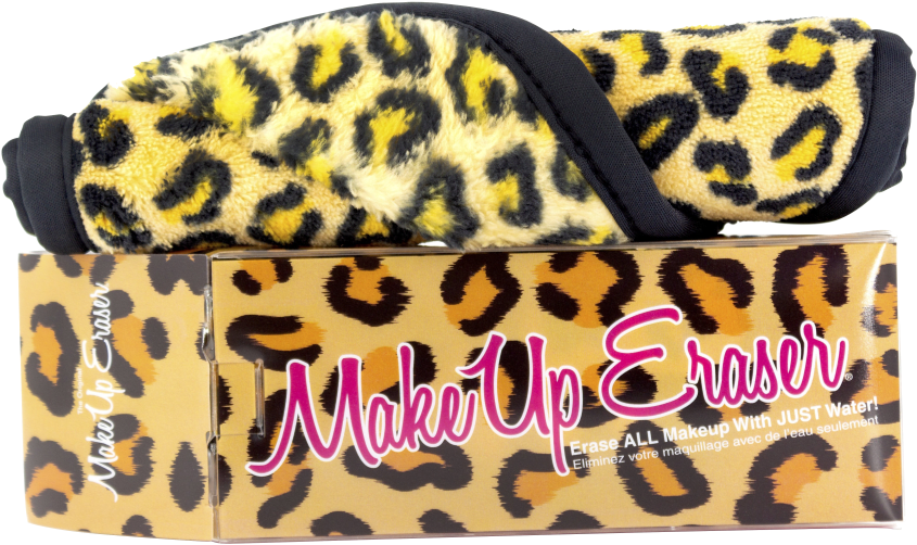 Leopard Print Makeup Eraserwith Box PNG