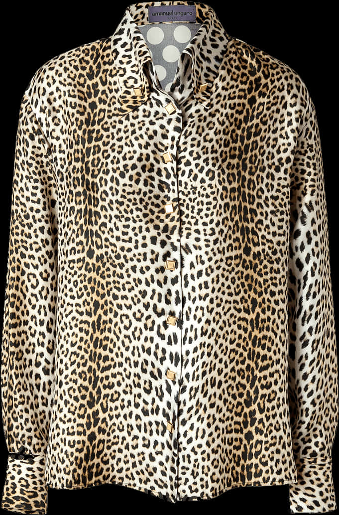 Leopard Print Shirt Fashion Item PNG