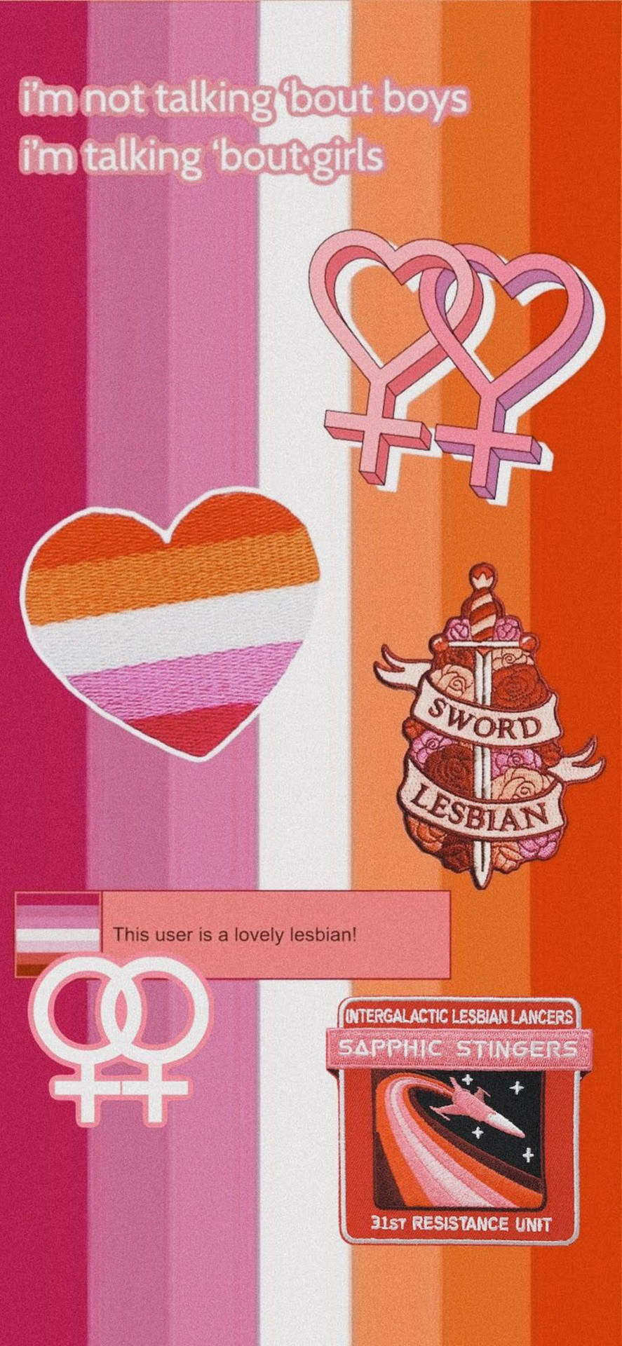 Lesbian Aesthetic Color Scheme Background