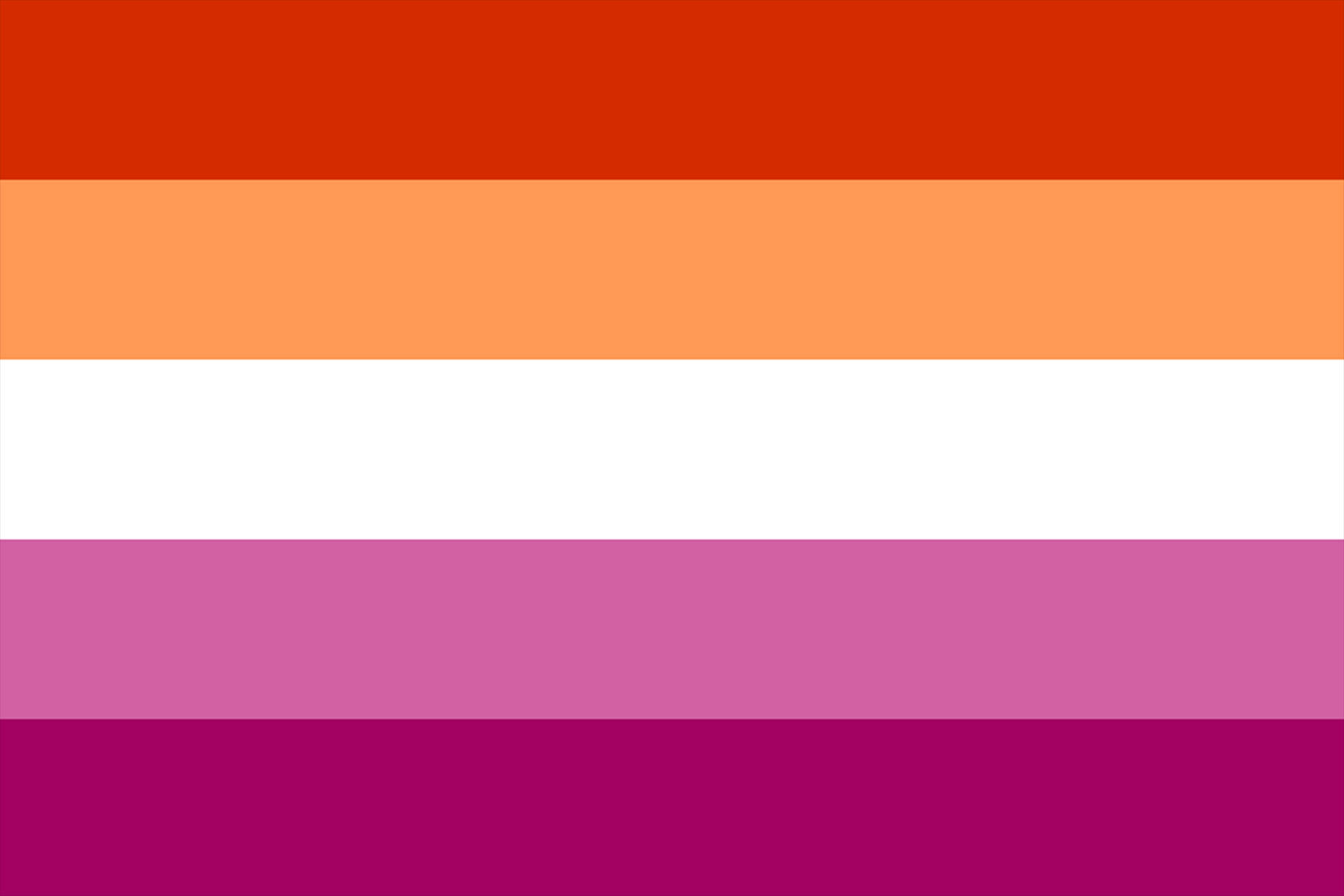 Lesbian Aesthetic Pride Flag Wallpaper