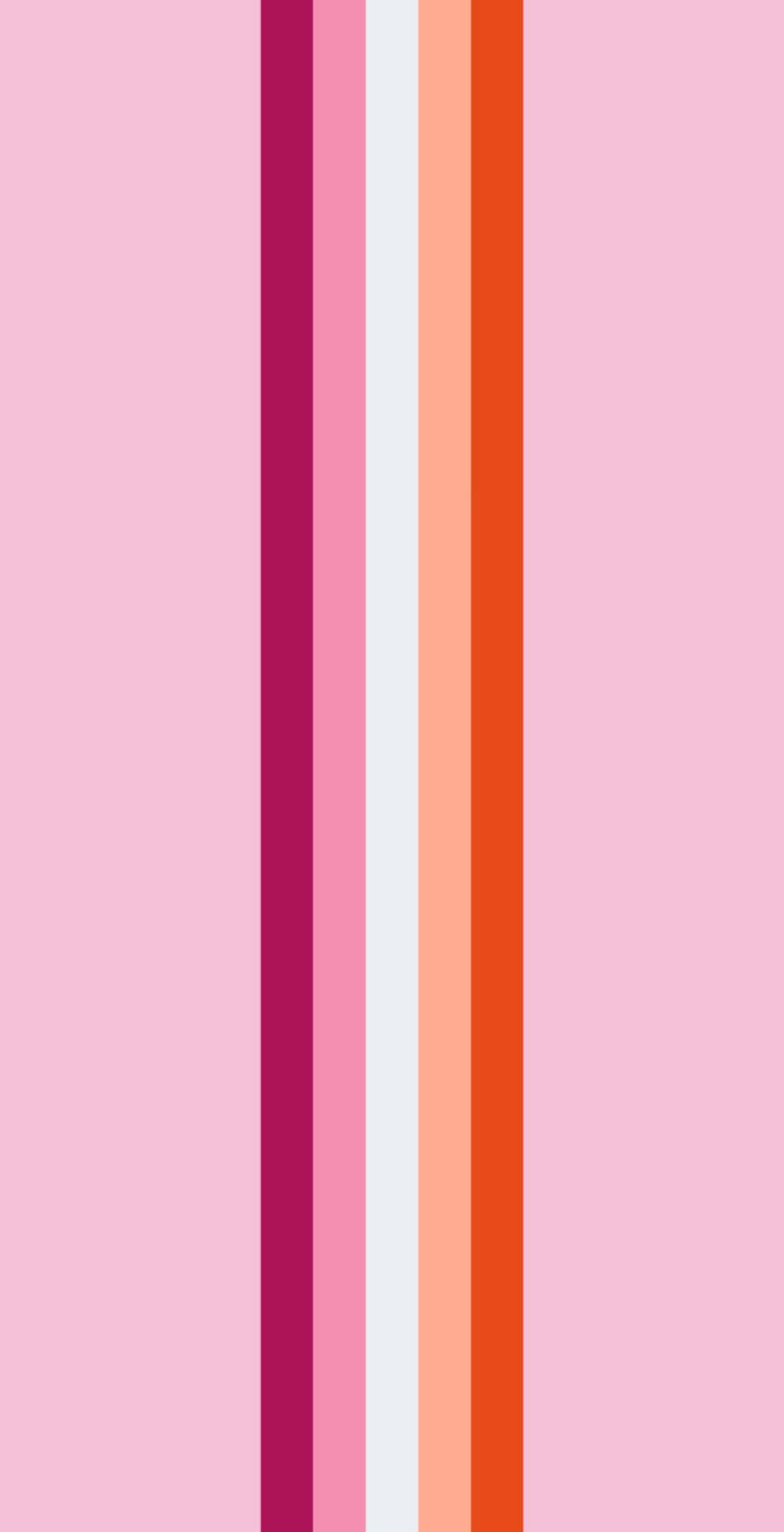 Lesbian Pride Flag with Shades of Pink Wallpaper