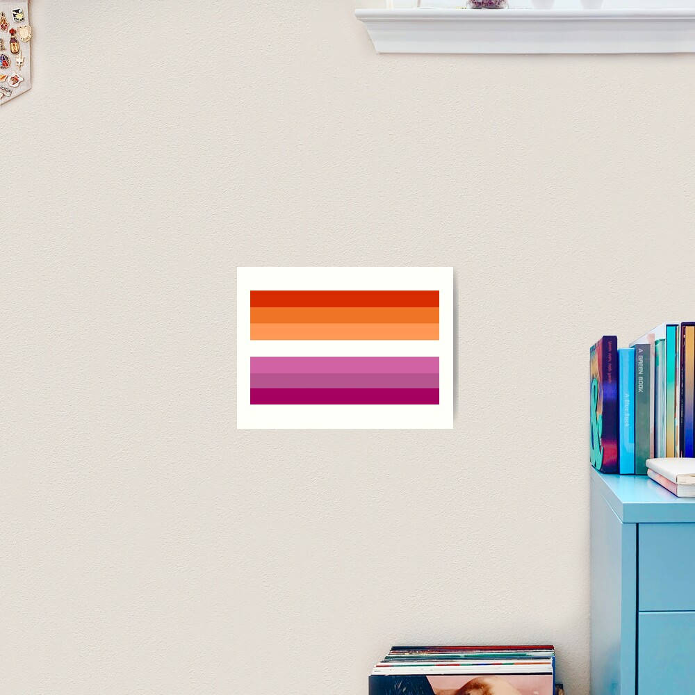 Lesbian Flag Print Wallpaper