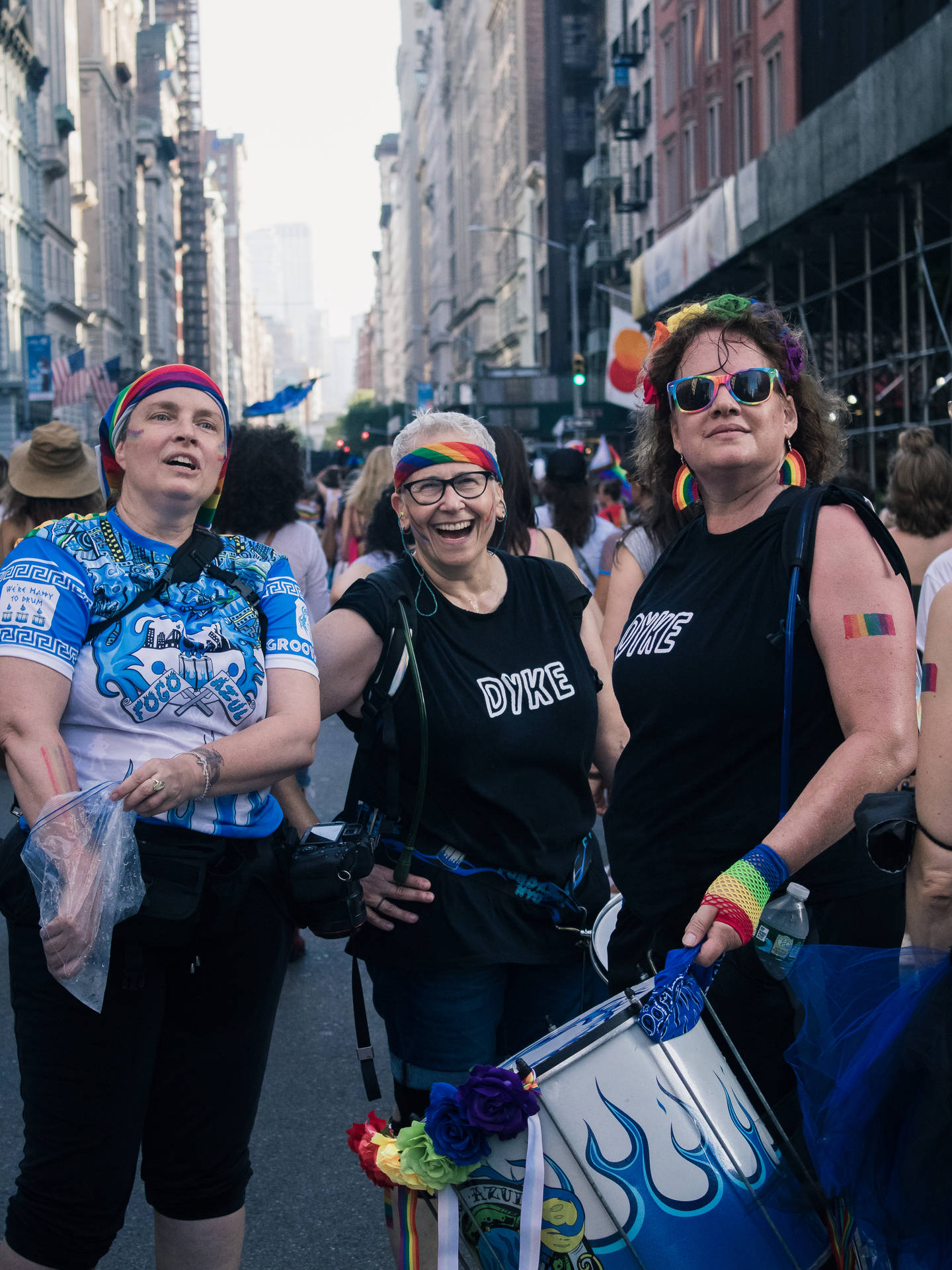 Lesbian Group In Street