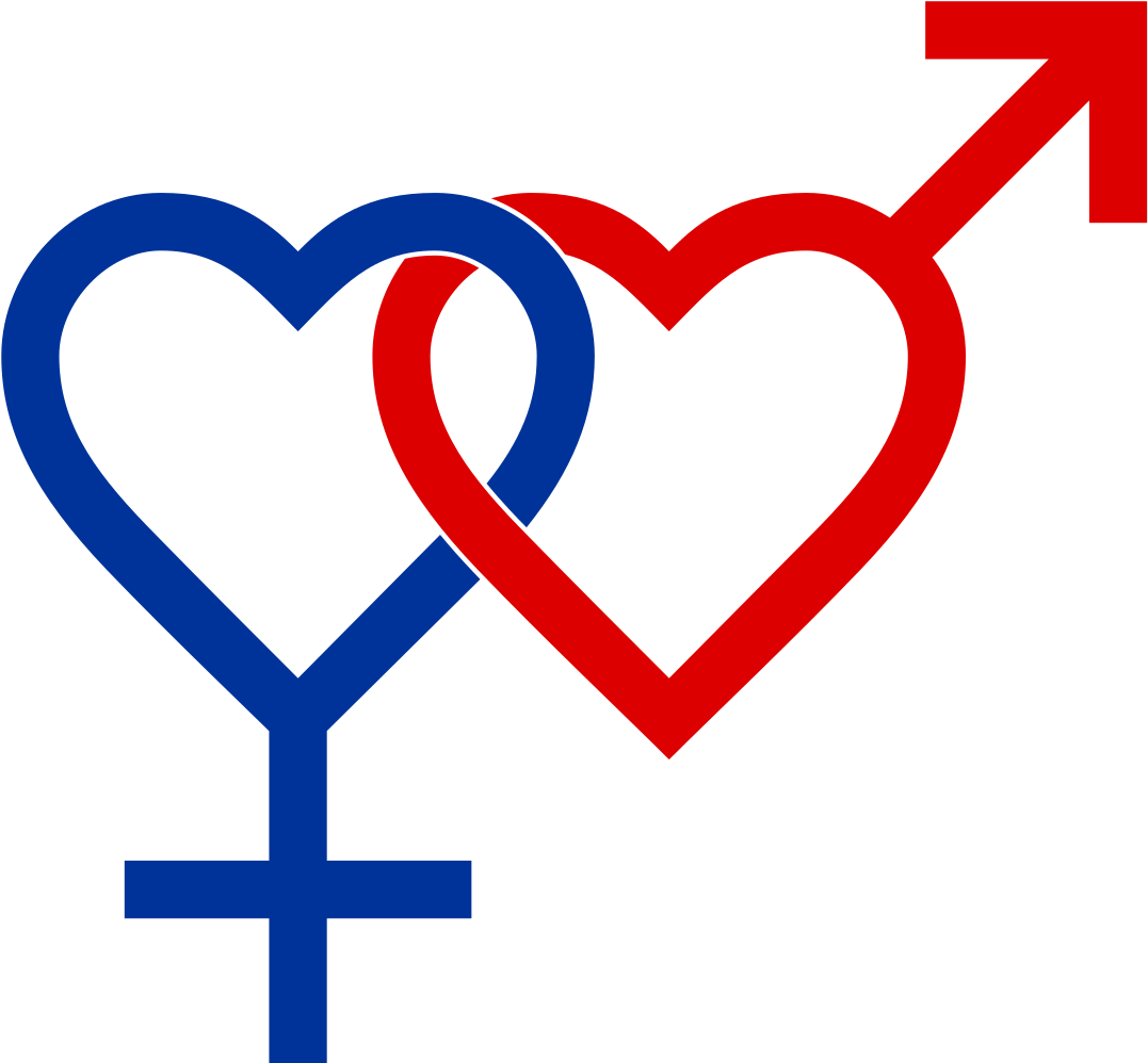 Lesbian Symbol Interlocking Hearts PNG