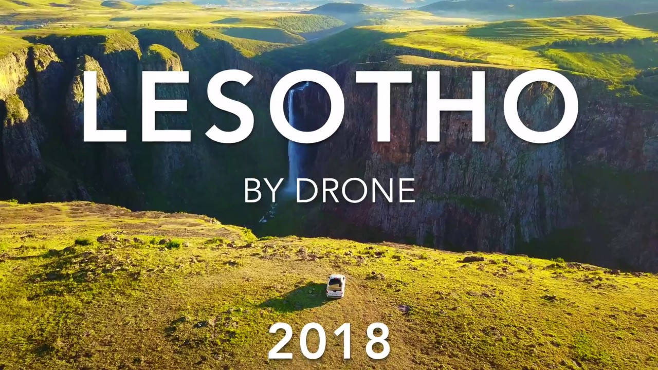 Se Lesotho By Drone 2018 som baggrundsbillede Wallpaper