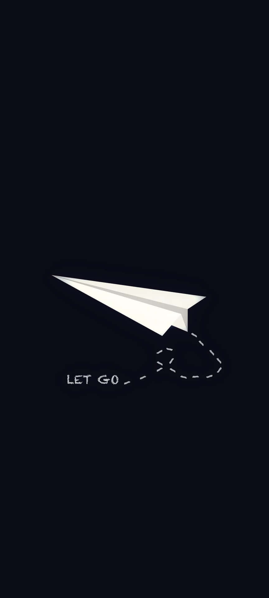 Let Go Paper Airplane Wallpaper