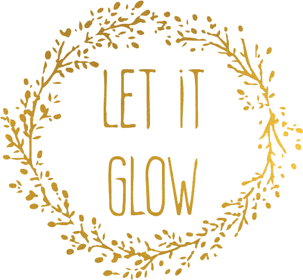 Let It Glow Holiday Wreath PNG