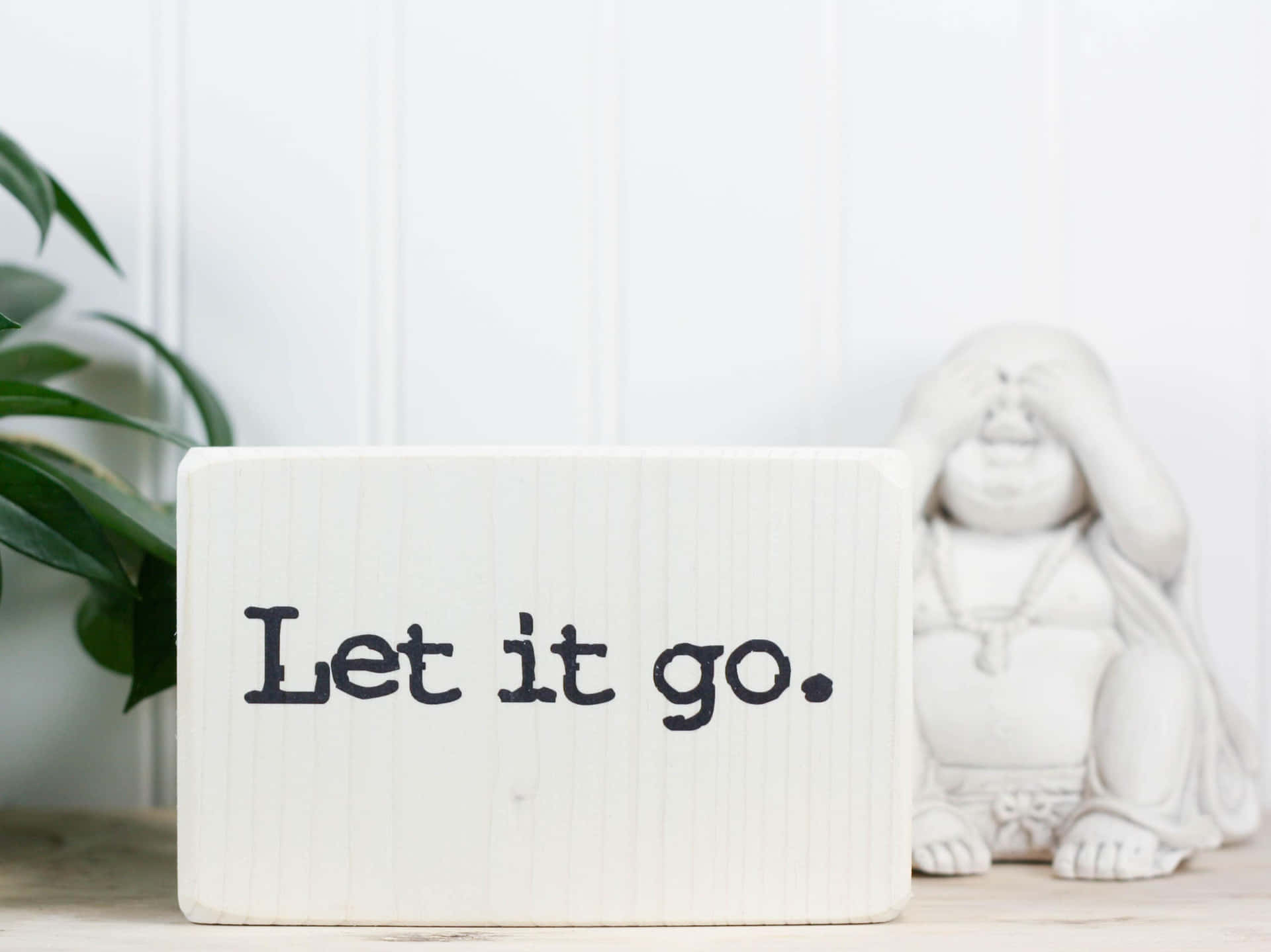 Let It Go Buddha Wallpaper