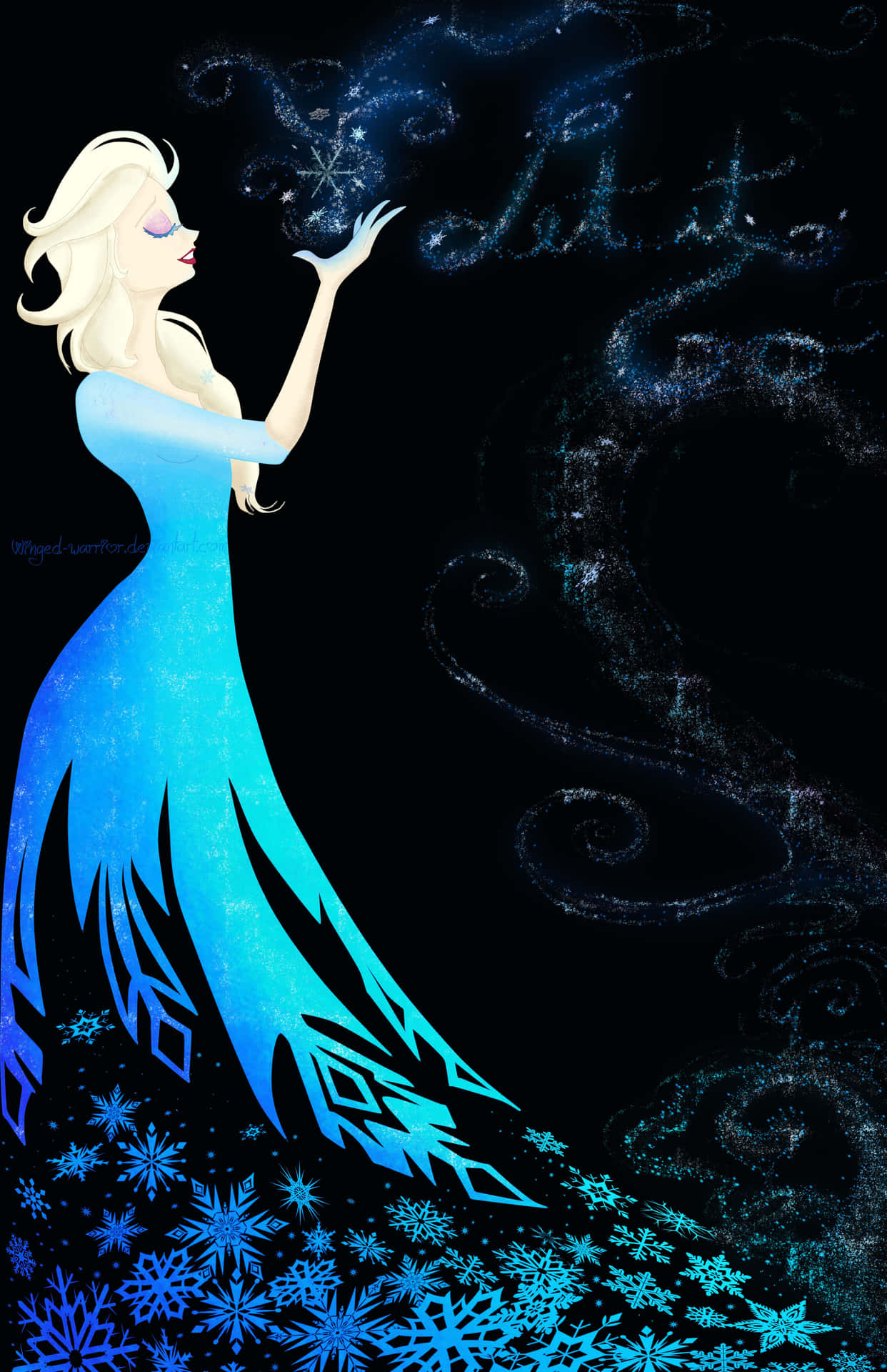 Let It Go Elsa Aesthetic Wallpaper