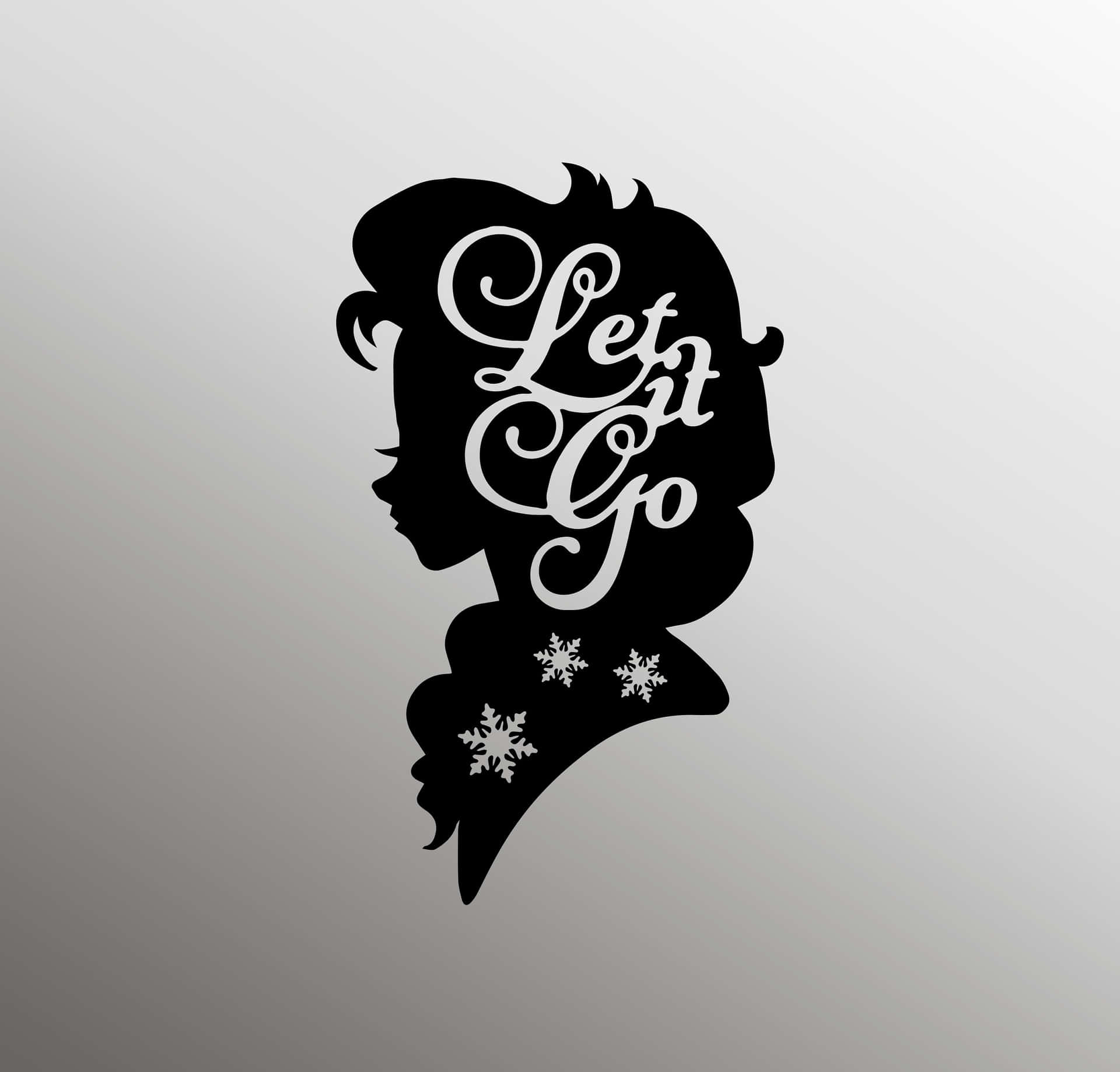 Let It Go Elsa Silhouette Wallpaper