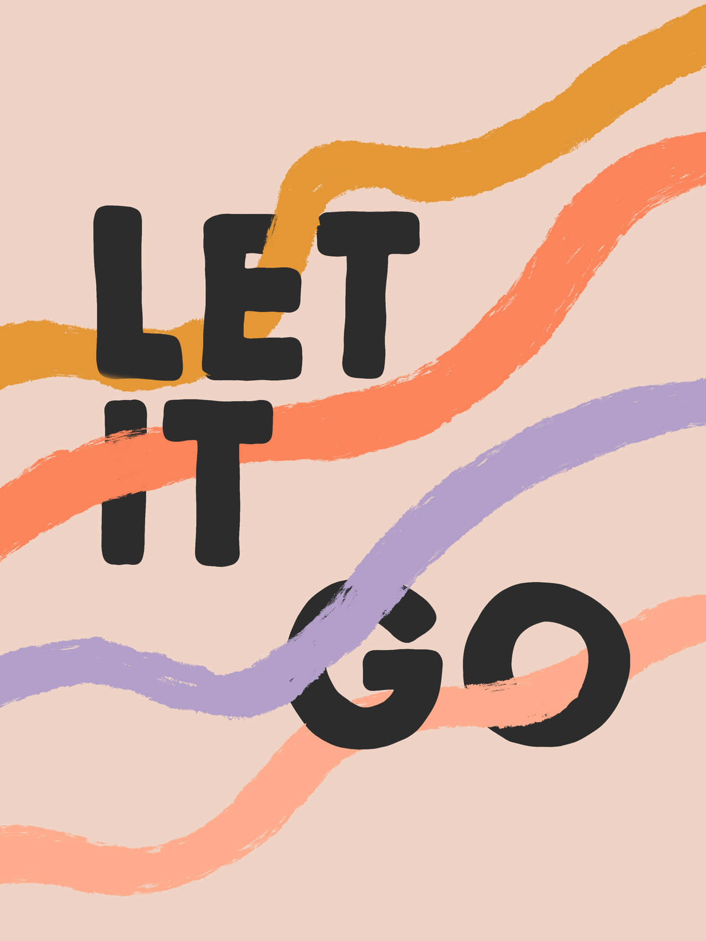 Let It Go Squiggle Wallpaper