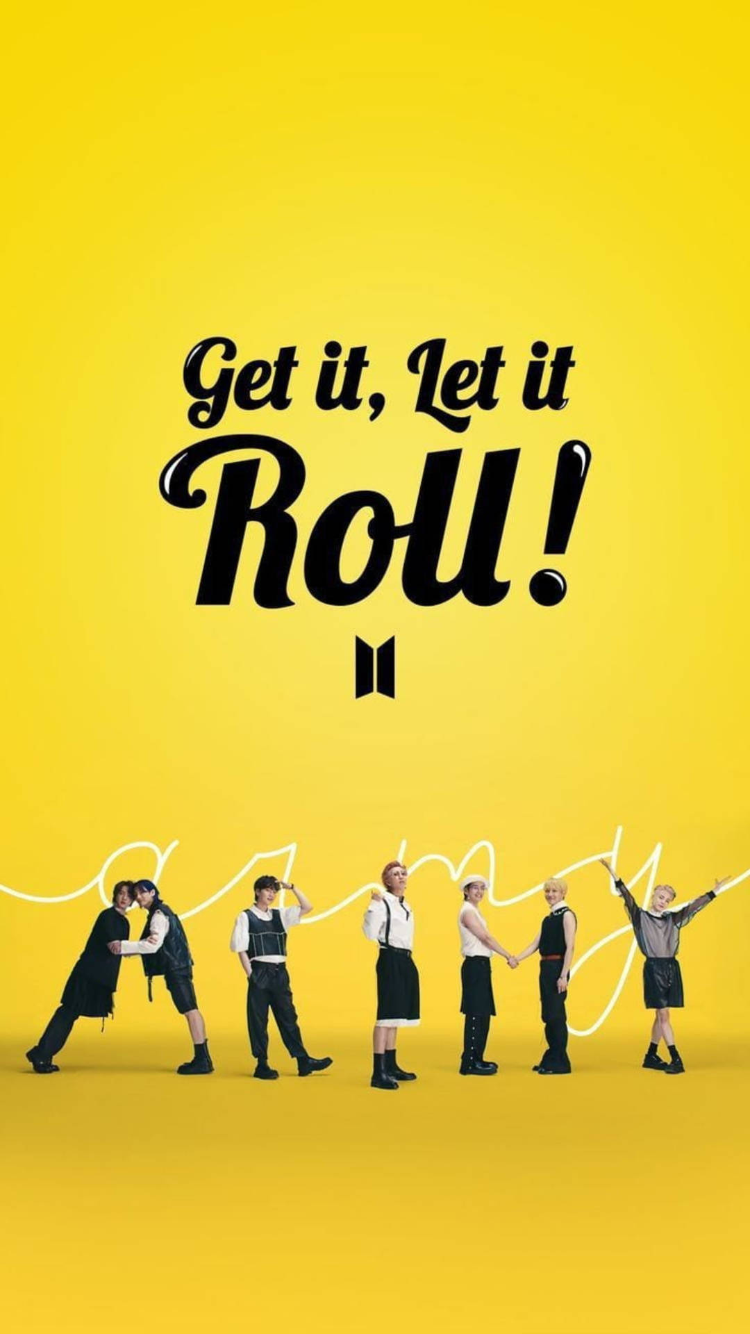 Let It Roll BTS Butter Army Edit Wallpaper