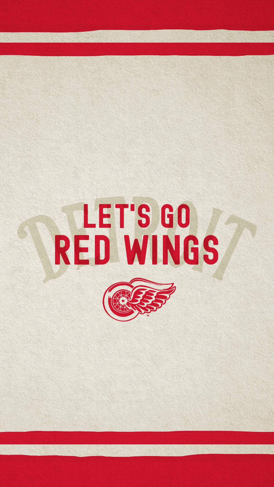 Let's Go Detroit Red Wings Wallpaper