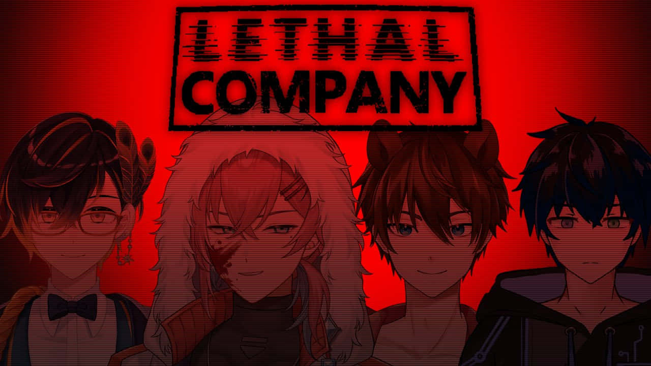 Lethal Company Anime Style Group Wallpaper