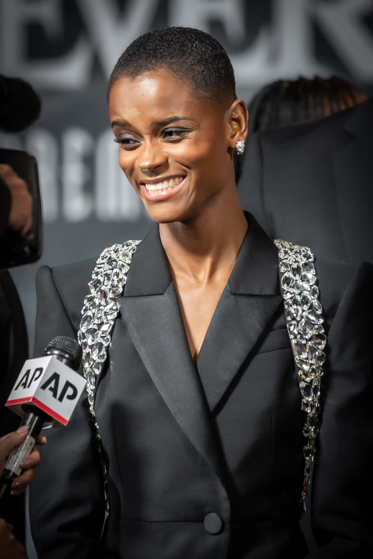 Letitia Wright Smilingat Event Wallpaper