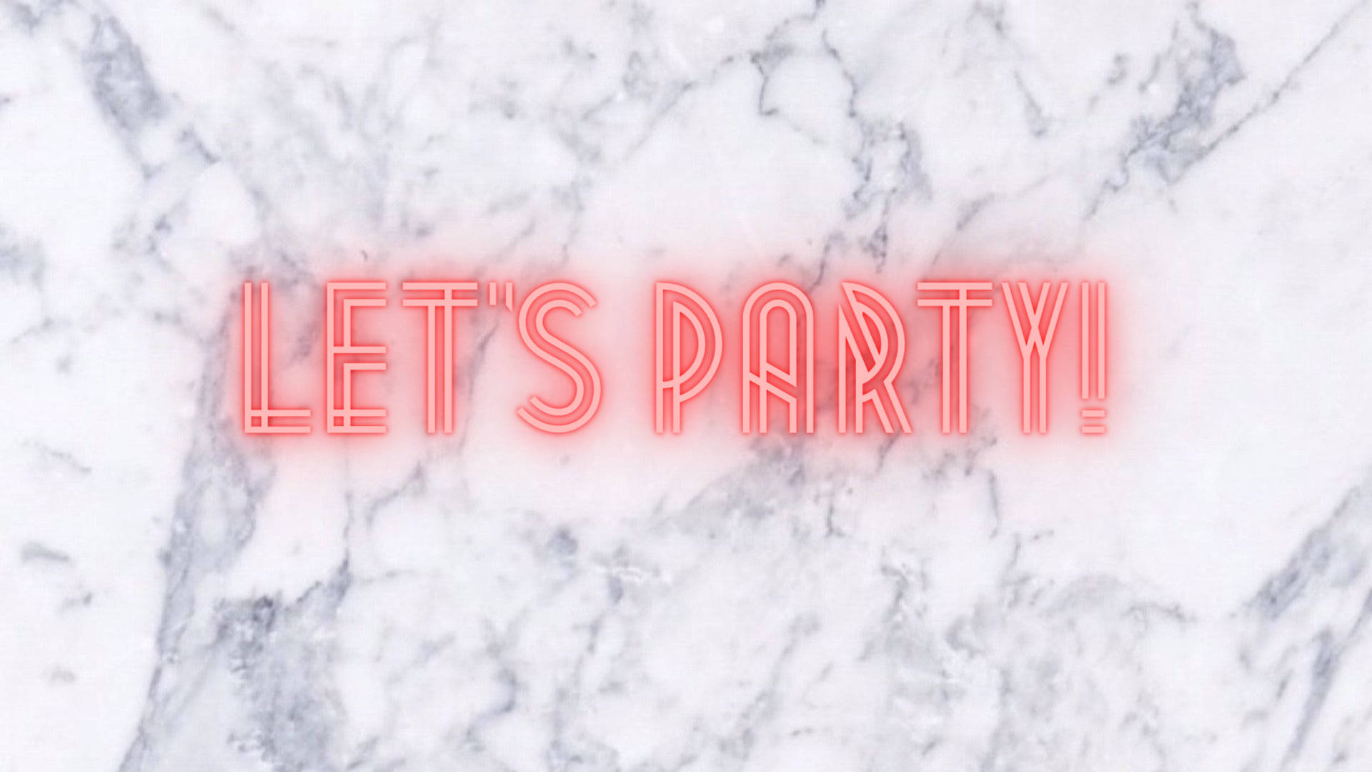 Let’s Party On White Marble