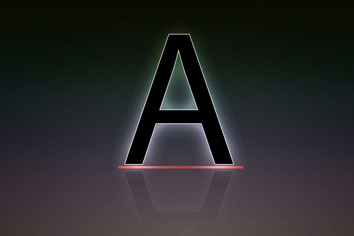 Letter A Shadow Wallpaper