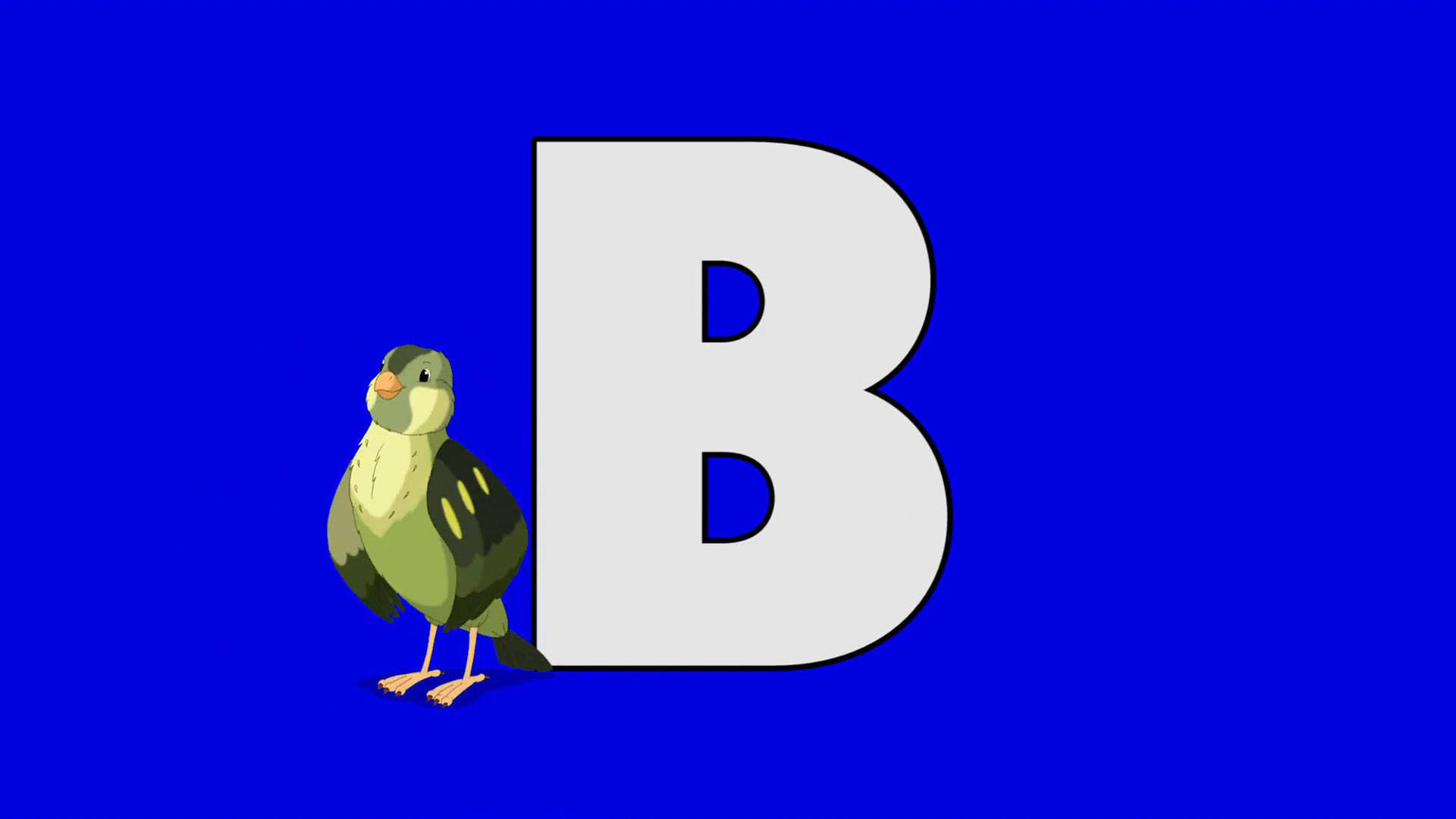 Letter B And Bird Wallpaper