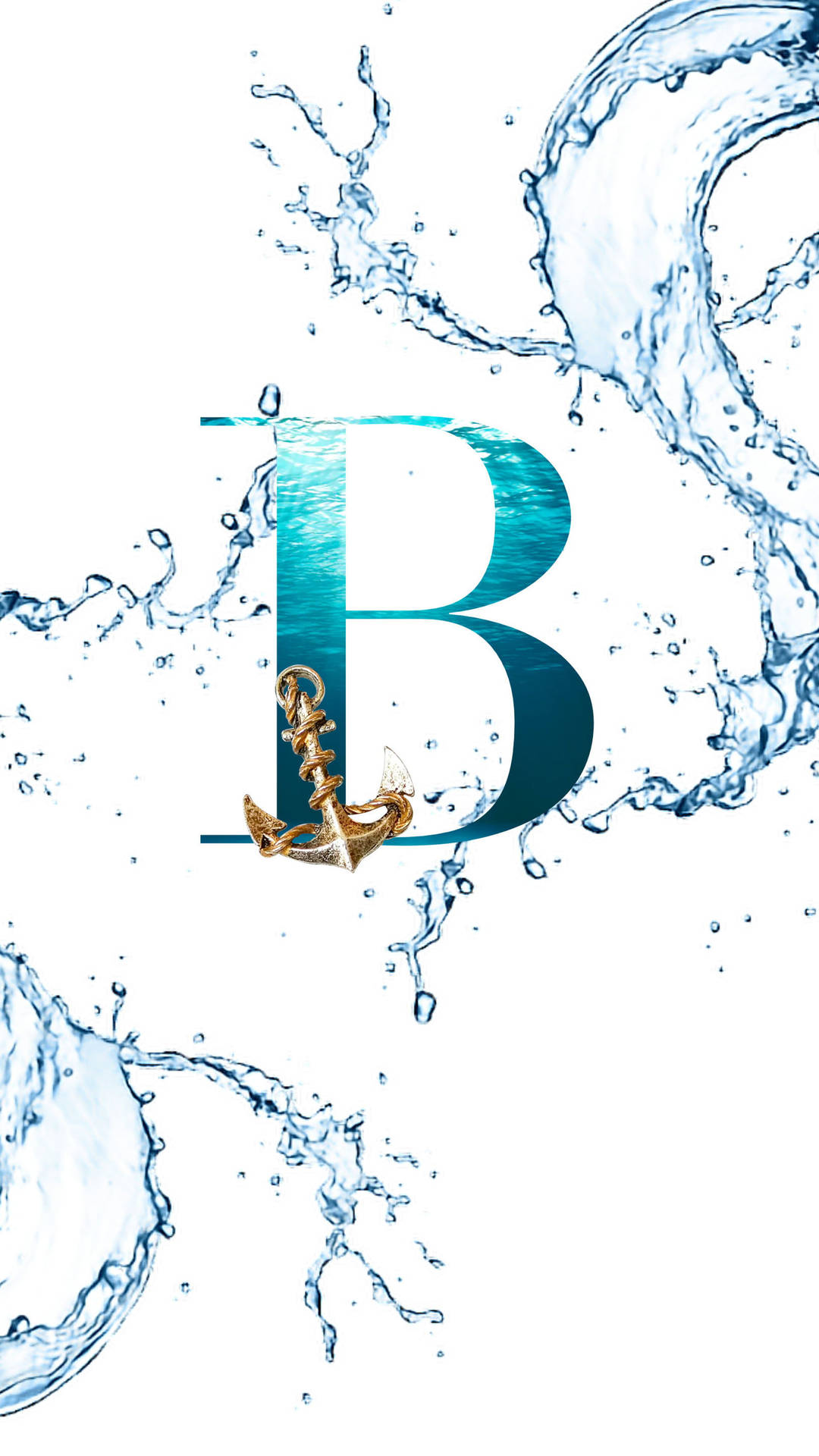 Letter B Water Effect