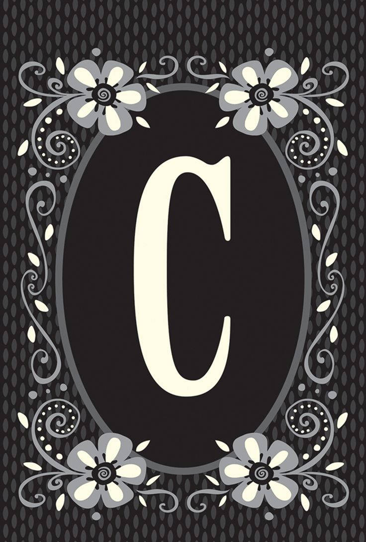 Letter C In Black And White