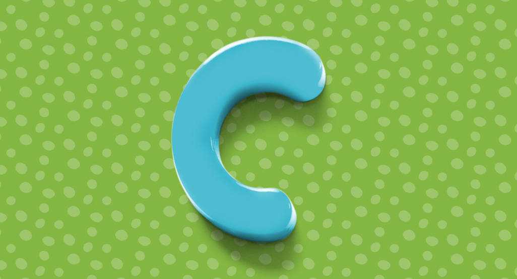 Letter C In Blue