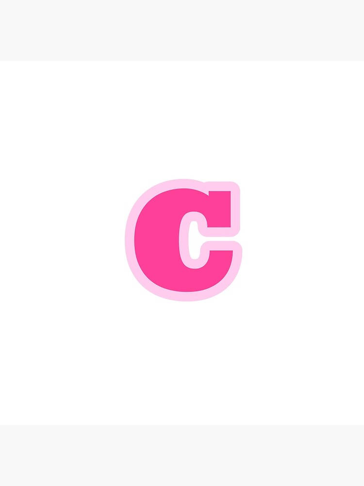 Letter C In Pink