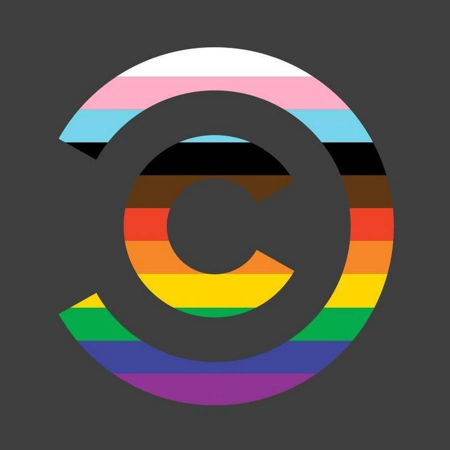 Letter C With Layers Of Colors