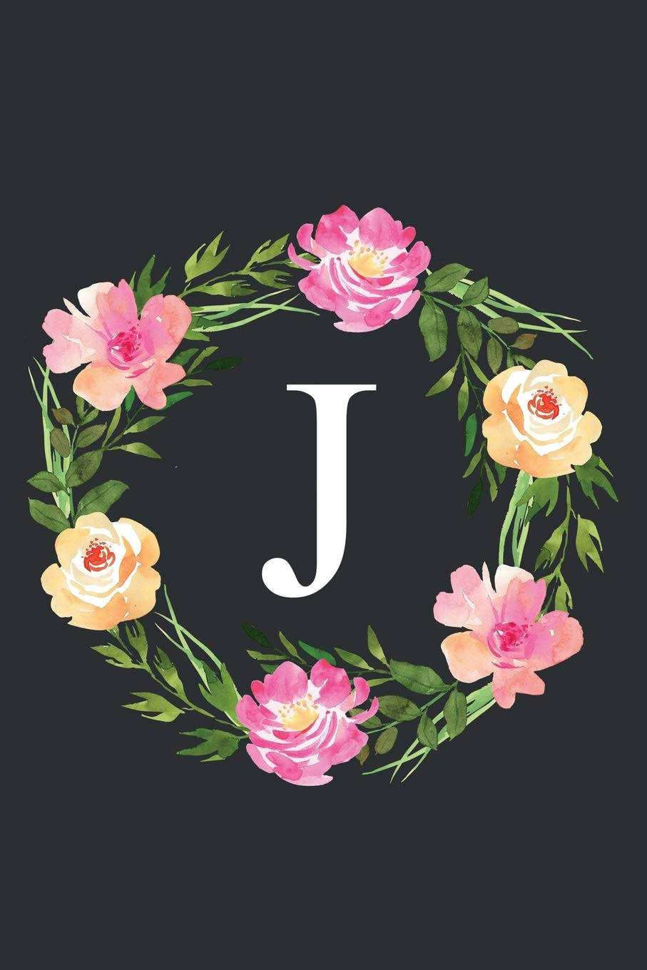 Letter J Flowers Monogram