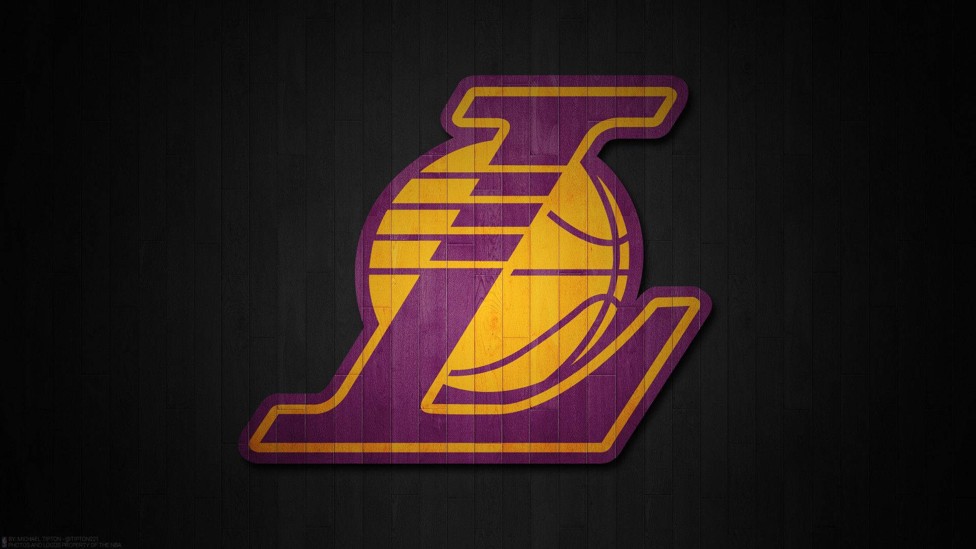 Letter L Lakers Logo On Black Wallpaper