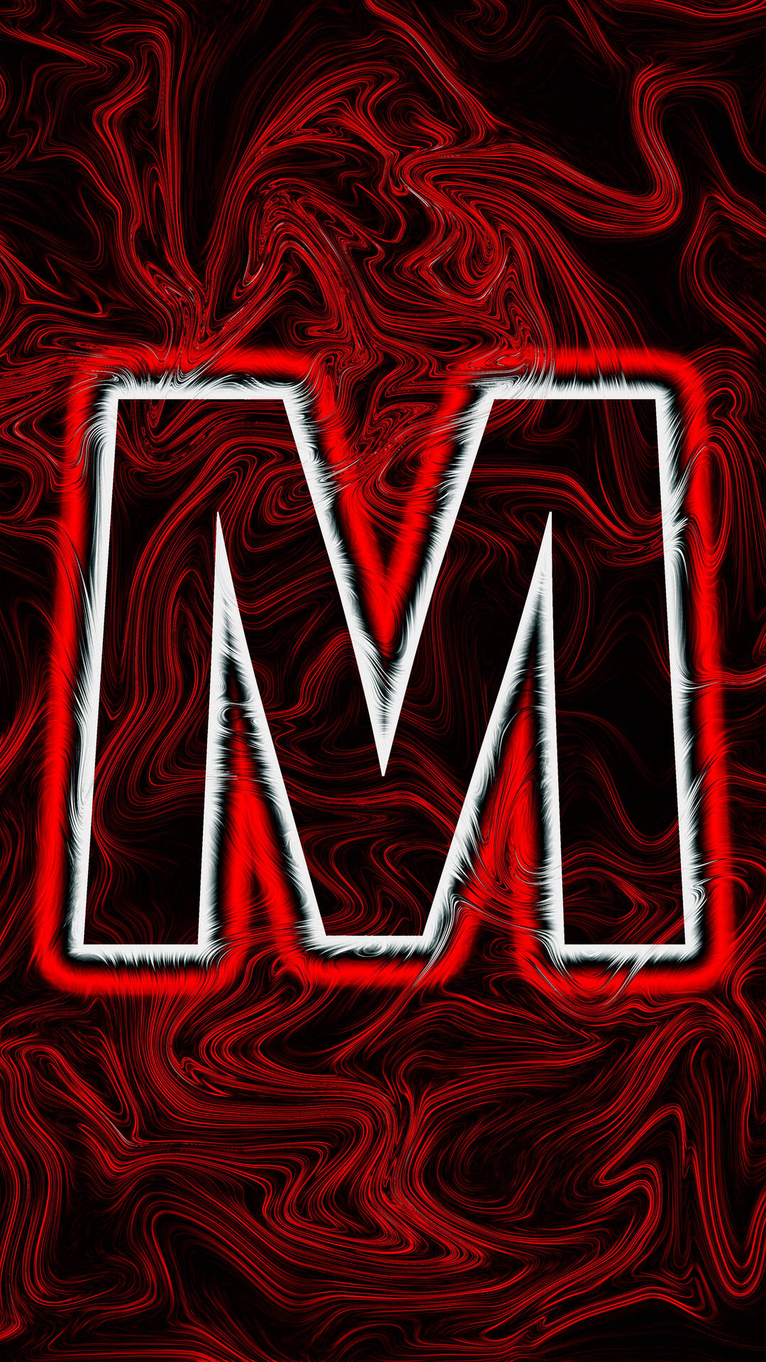 Letter M Digital Abstract