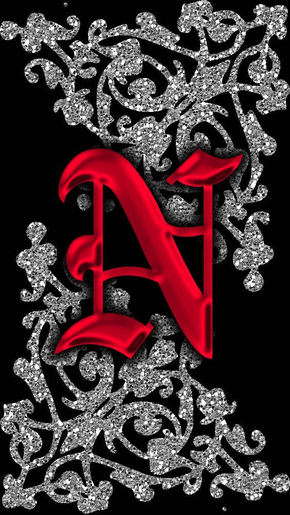 Letter N In Blood Red